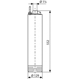 WILO TWI 5"- 307 EM pompa głębinowa ze stali nierdzewnej, wielostopniowa 4144949