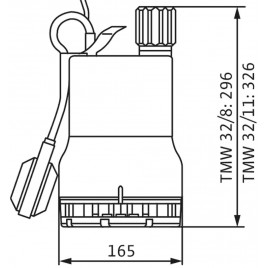 WILO TMW 32/8 Pompa do odwadniania piwnic, chłodzona wodą 4048413