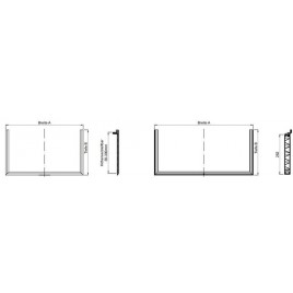 ACO Therm Nadstawka, 150 x 34 x 70 cm, o regulowanej wysokości budowlanej 315906