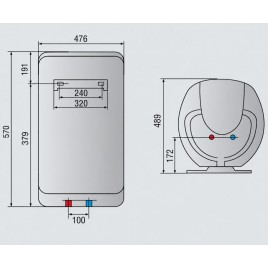 ARISTON SHAPE ECO EVO 50 V Elektryczny podgrzewacz wody 50l 1,8kW 3626073