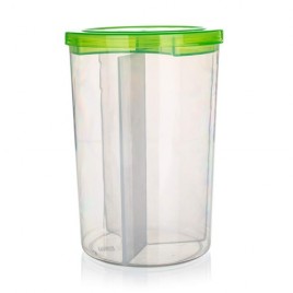 BANQUET Plastikowy pojemnik z przegródkami, 1500 ml, 55G285