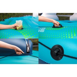 BESTWAY Hydro-Force Dmuchana 5-osobowa wyspa z baldachimem 280 x 257 x 81 cm 43407