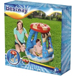 BESTWAY Candyville Brodzik dla dzieci z daszkiem, 91 x 91 x 89 cm 52270