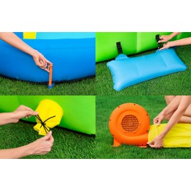 BESTWAY Mount Splashblast Dmuchany mega park wodny, 435 x 286 x 267 cm 53478