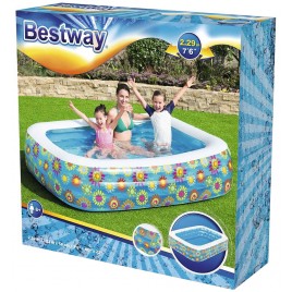 BESTWAY Basen dmuchany Familijny kwiatki, 229 x 152 x 56 cm 54120