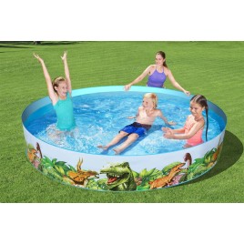 BESTWAY Fill 'N Fun Dinozaury Basen rozporowy dla dzieci, 244 x 46 cm 55001