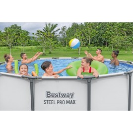 BESTWAY Steel Pro Max Basen stelażowy 427 x 122 cm, z filtracją kartuszową 5612X