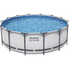 BESTWAY Steel Pro Max Basen stelażowy 427 x 122 cm, z filtracją kartuszową 5612X