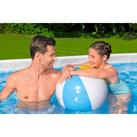 BESTWAY Power Steel Basen stelażowy 305 x 200 x 84 cm, z filtracją kartuszową 5614A