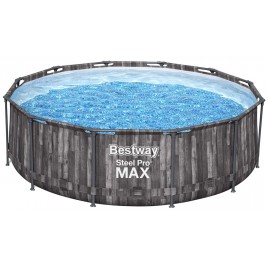 BESTWAY Steel Pro Max Basen stelażowy 366 x 100 cm, z filtracją kartuszową 5614X