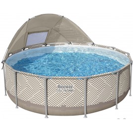 BESTWAY Steel Pro Max Basen z baldachimem 396 x 107 cm, z filtracją kartuszową 561FY