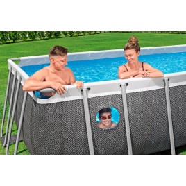 BESTWAY Steel Pro Max Splashview Basen 488 x 244 x 122 cm, z filtracją kartuszową 561MB