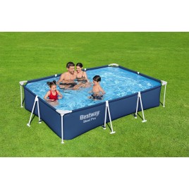 BESTWAY Steel Pro Basen stelażowy 300 x 201 x 66 cm, z filtracją kartuszową 56411
