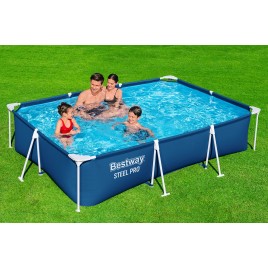 BESTWAY Steel Pro Basen stelażowy 300 x 201 x 66 cm, z filtracją kartuszową 56411
