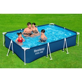 BESTWAY Steel Pro Basen stelażowy 300 x 201 x 66 cm, z filtracją kartuszową 56411