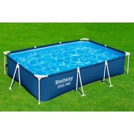 BESTWAY Steel Pro Basen stelażowy 300 x 201 x 66 cm, z filtracją kartuszową 56411