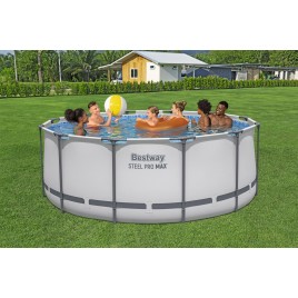 BESTWAY Steel Pro Max Basen stelażowy 366 x 122 cm, z filtracją kartuszową 56420