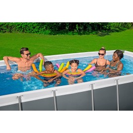 BESTWAY Power Steel Basen stelażowy 404 x 201 x 100 cm, z filtracją kartuszową 56441