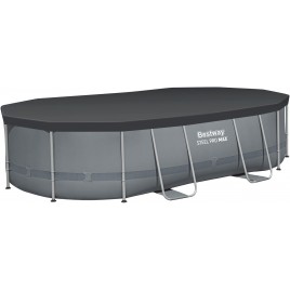 BESTWAY Power Steel Basen stelażowy 488 x 305 x 107 cm, z filtracją kartuszową 56448