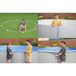 BESTWAY Hydrium Basen stelażowy 300 x 120 cm, z filtracją piaskową 56566