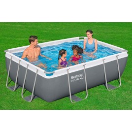 BESTWAY Power Steel Basen stelażowy 282 x 196 x 84 cm, z filtracją kartuszową 56629