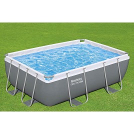 BESTWAY Power Steel Basen stelażowy 282 x 196 x 84 cm, z filtracją kartuszową 56629