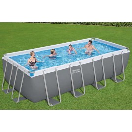 BESTWAY Power Steel Basen stelażowy 488 x 244 x 122 cm, z filtracją piaskową 56671