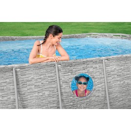 BESTWAY Power Steel Swim Vista Basen 427 x 250 x 100 cm, z filtracją kartuszową 56714