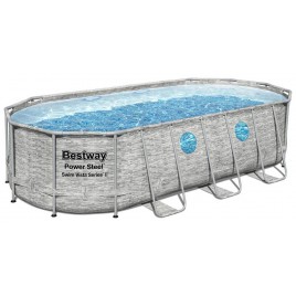 BESTWAY Power Steel Swim Vista Basen 549 x 274 x 122 cm, z filtracją kartuszową 56716