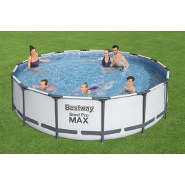 BESTWAY Steel Pro Max Basen stelażowy 427 x 107 cm, z filtracją kartuszową 56950