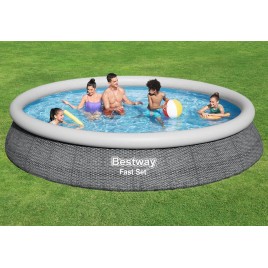 BESTWAY Fast Set Basen 457 x 84 cm, z filtracją kartuszową 57313