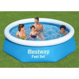 BESTWAY Fast Set Basen rozporowy 244 x 61 cm, z filtracją kartuszową 57450