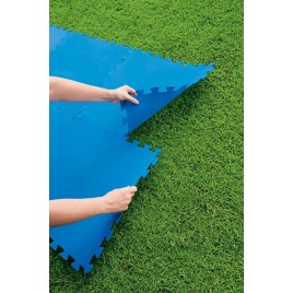 BESTWAY Flowclear Piankowa mata pod basen puzzle 50 x 50 cm, 9 szt, niebieski 58220