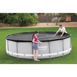 BESTWAY Pokrywa do basenu 427 cm, czarna 58248