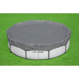 BESTWAY Pokrywa basenowa Premium 305 cm, szara, okrągła 58948