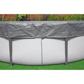 BESTWAY Pokrywa basenowa Premium 305 cm, szara, okrągła 58948