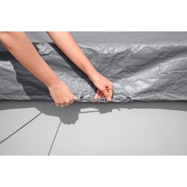 BESTWAY Pokrywa basenowa Premium 305 cm, szara, okrągła 58948