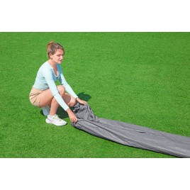 BESTWAY Pokrywa basenowa Premium 370 cm, szara, okrągła 58949