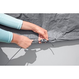 BESTWAY Pokrywa basenowa Premium 370 cm, szara, okrągła 58949