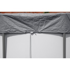 BESTWAY Pokrywa basenowa Premium 370 cm, szara, okrągła 58949