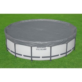 BESTWAY Pokrywa basenowa Premium 427 cm, szara, okrągła 58950