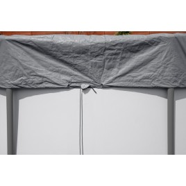 BESTWAY Pokrywa basenowa Premium 427 cm, szara, okrągła 58950