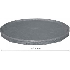 BESTWAY Pokrywa basenowa Premium 427 cm, szara, okrągła 58950