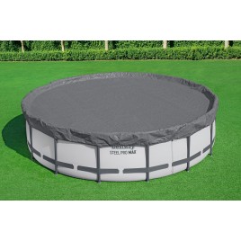 BESTWAY Pokrywa basenowa Premium 470 cm, szara, okrągła 58951