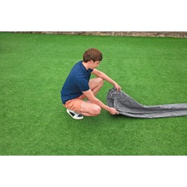 BESTWAY Pokrywa basenowa Premium 470 cm, szara, okrągła 58951