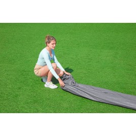 BESTWAY Pokrywa basenowa Premium 493 cm, szara, okrągła 58952