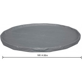 BESTWAY Pokrywa basenowa Premium 493 cm, szara, okrągła 58952