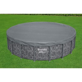 BESTWAY Pokrywa basenowa Premium 549 cm, szara, okrągła 58953