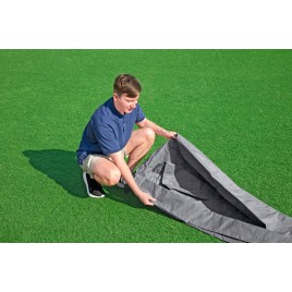 BESTWAY Pokrywa basenowa Premium 549 cm, szara, okrągła 58953