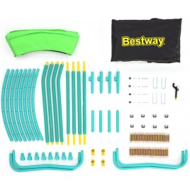 BESTWAY Xtreme Air Zewnętrzna trampolina dziecięca 244 x 220 cm 59102